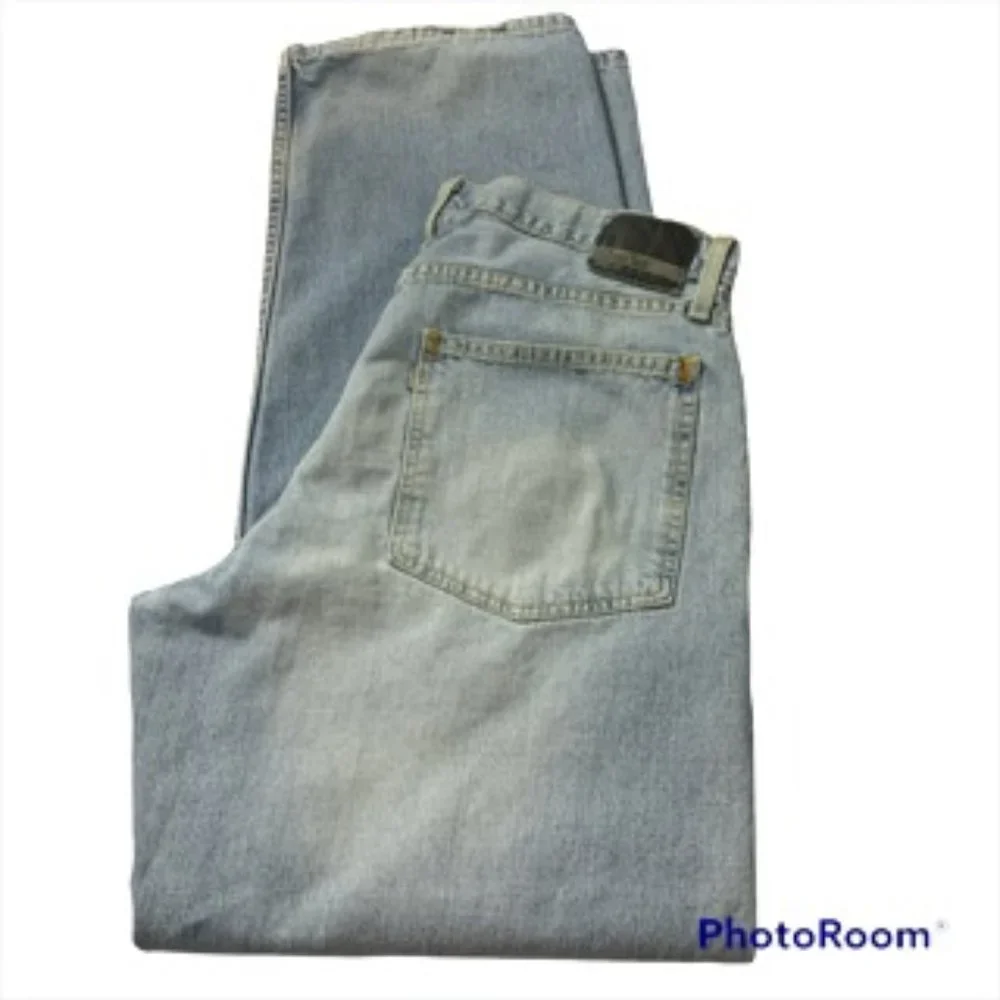 Levis Silver Tab Womens Baggy Denim Jeans zip up fly 36 X 34 - Picture 1 of 12